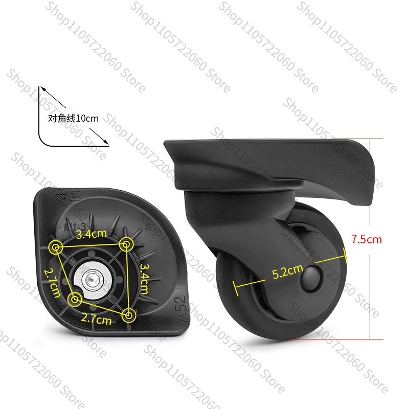 Silent Replacement Luggage Wheels - W048 için # Valiz Tekerleği Yedek