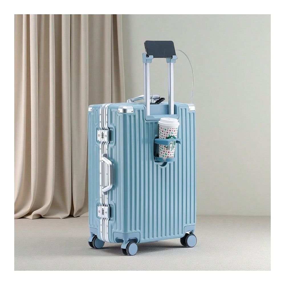 Aluminum Frame Carry On Luggage - 20 24 Alüminyum Çerçeveli Bagaj Seti,