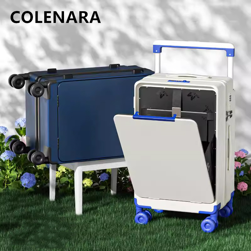 Front Opening Laptop Luggage 24 Inch - COLENARA ABS+PC Valiz Ön Açılır Laptop