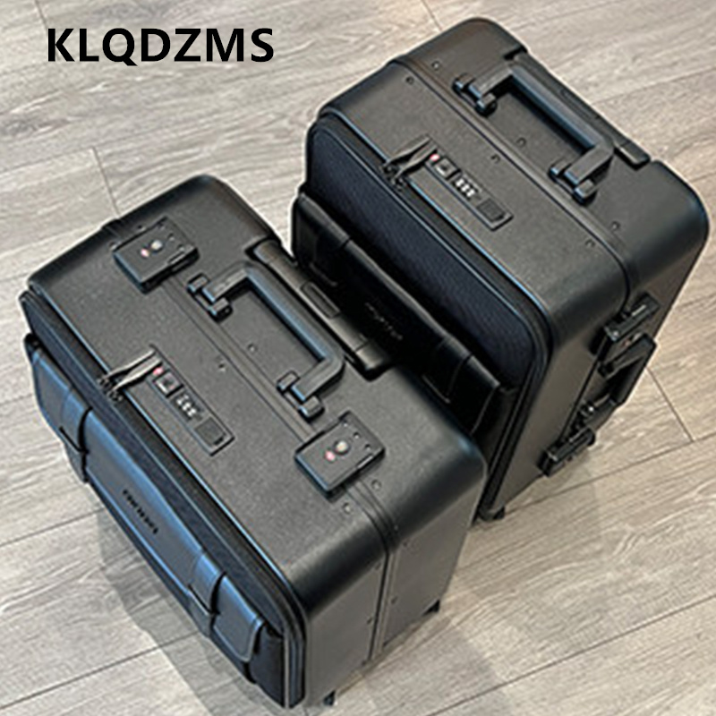 Spinner Wheel Rolling Suitcase 20 Inch - KLQDZMS Oxford Kumaş Bavul Ön Açılır