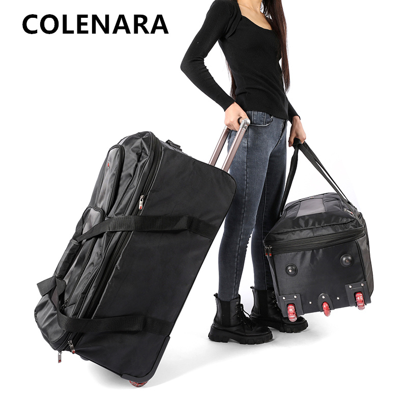 Foldable Rolling Luggage Bag - COLENARA Büyük Kapasiteli Çekçekli Çanta Hava