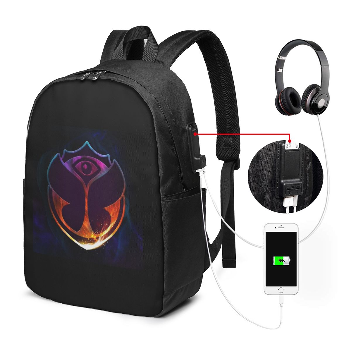 Backpacks - Tomorrowland Kelebek Sırt Çantası Seyahat Dizüstü