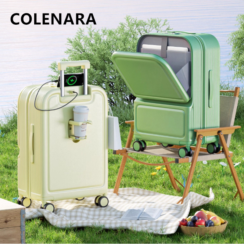 Front Opening Laptop Luggage 24 Inch - COLENARA ABS+PC Bavul Ön Açılır Laptop
