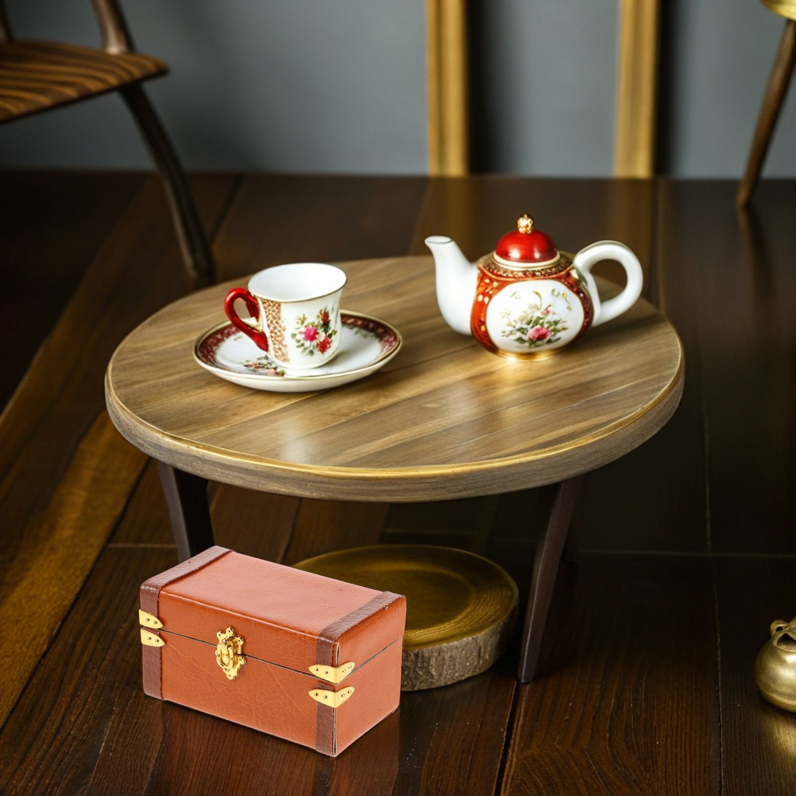 Retro Vintage Trunk Suitcase - Minyatür Vintage Valiz, Retro Seyahat Saklama