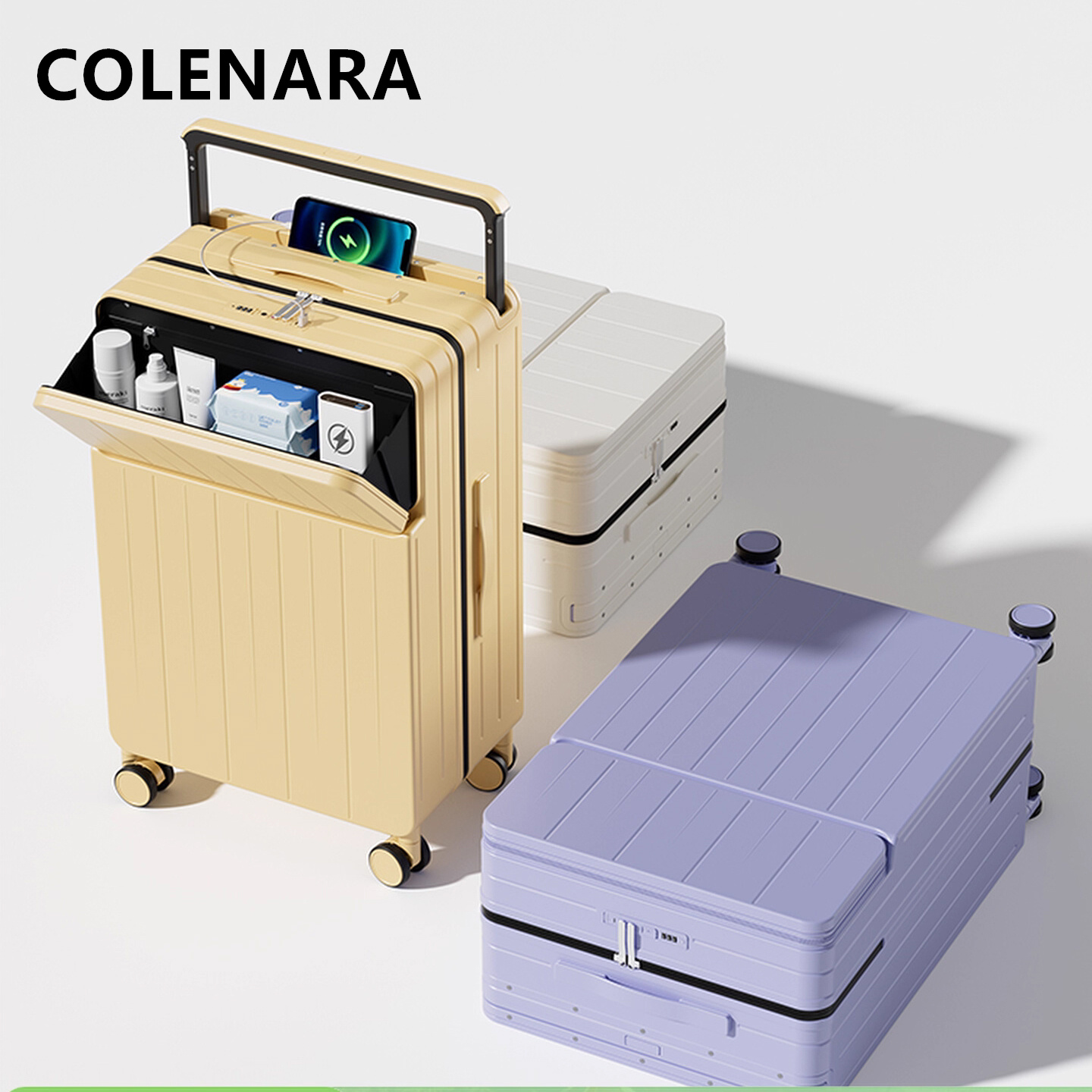 COLENARA Çok Fonksiyonlu Bavul - Front Opening Laptop Luggage 24 Inch incelemesi ve fiyatı