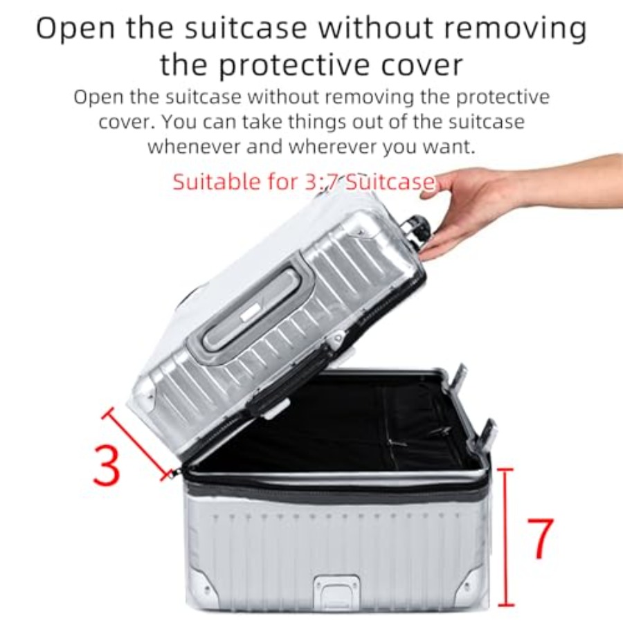 Veki Şeffaf Bavul Kılıfı PVC K - Luggage Protective Cover Transparent incelemesi ve fiyatı