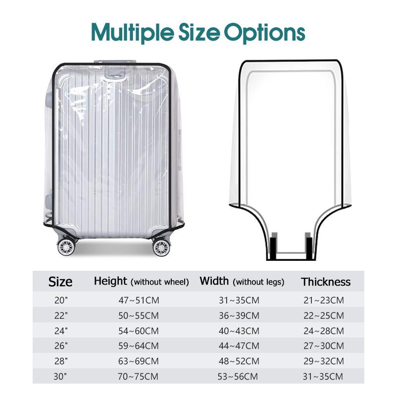2027 Seyahat Şeffaf Bagaj Kapa - Luggage Protective Cover Transparent incelemesi ve fiyatı