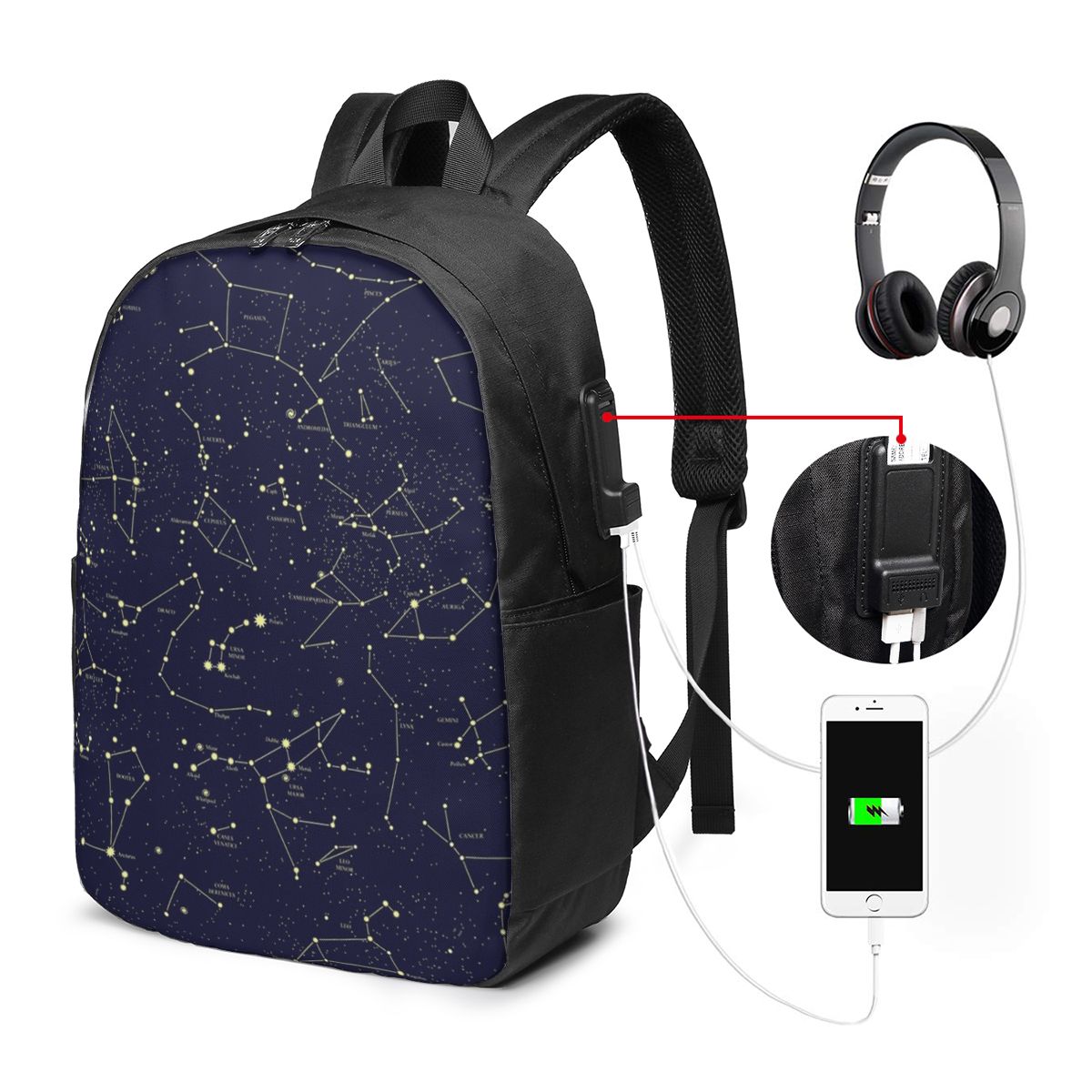 Gece Gökyüzü Altın Göksel Yıld - Backpacks incelemesi ve fiyatı