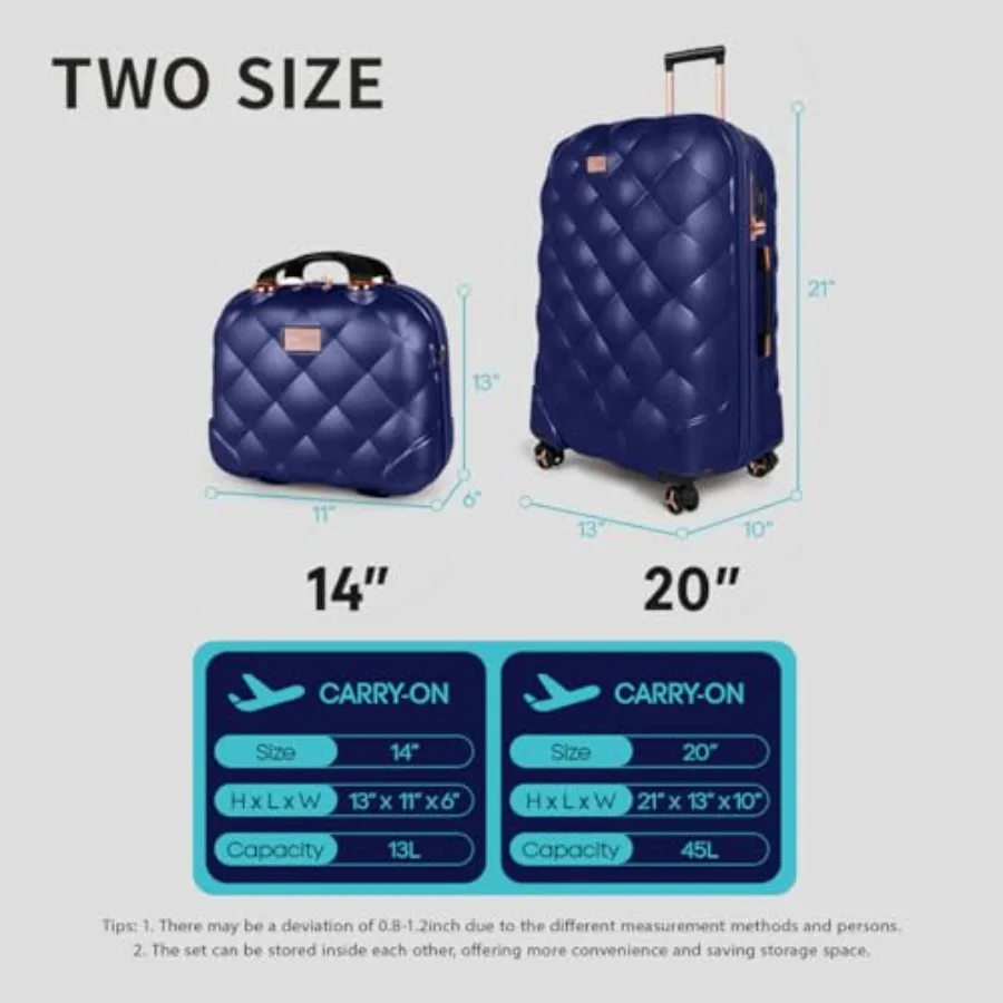 2 Parçalı Set, 14/20 inç Seyah - Expandable Hard Shell Luggage Set incelemesi ve fiyatı