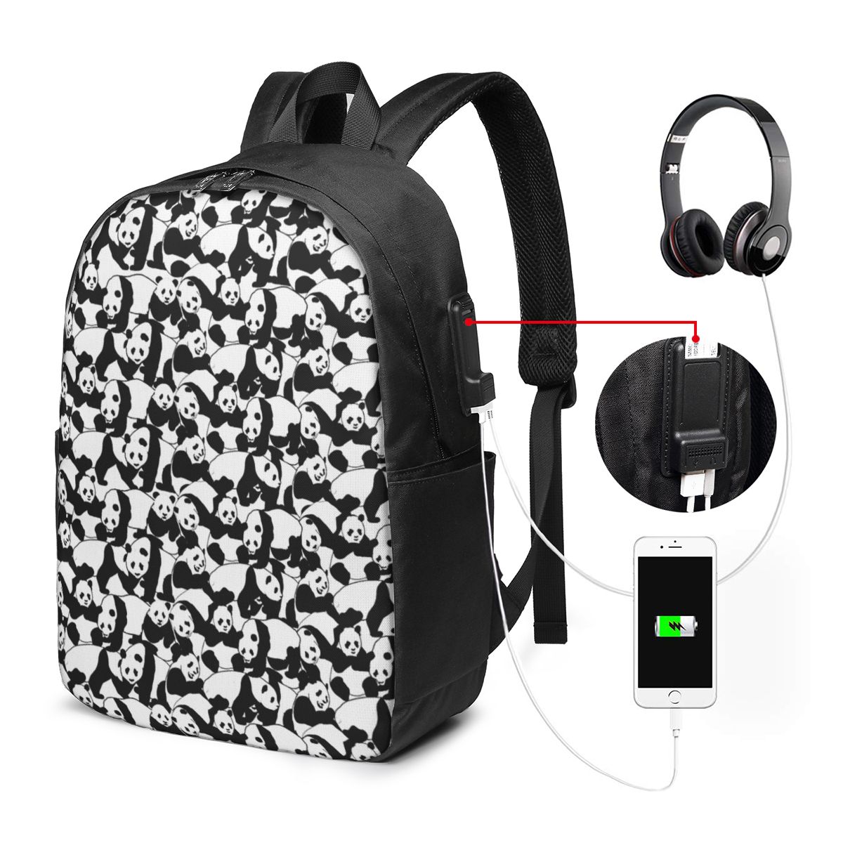 Panda Desenli Sırt Çantası Sey - Backpacks incelemesi ve fiyatı